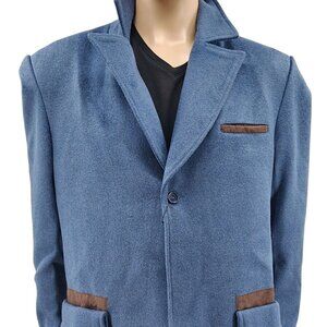 Harry Potter Fantastic Beasts Men's Large Blue Trench Coat